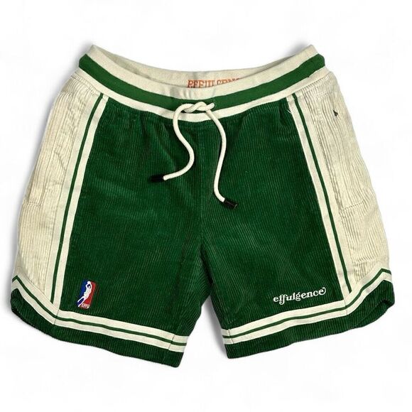 Effulgence Corduroy Basketball Shorts Boston Celtics Size Small 29 X 7 - Picture 1 of 13
